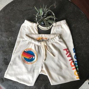 AVIATOR NATION SWEATPANTS VINTAGE WHITE